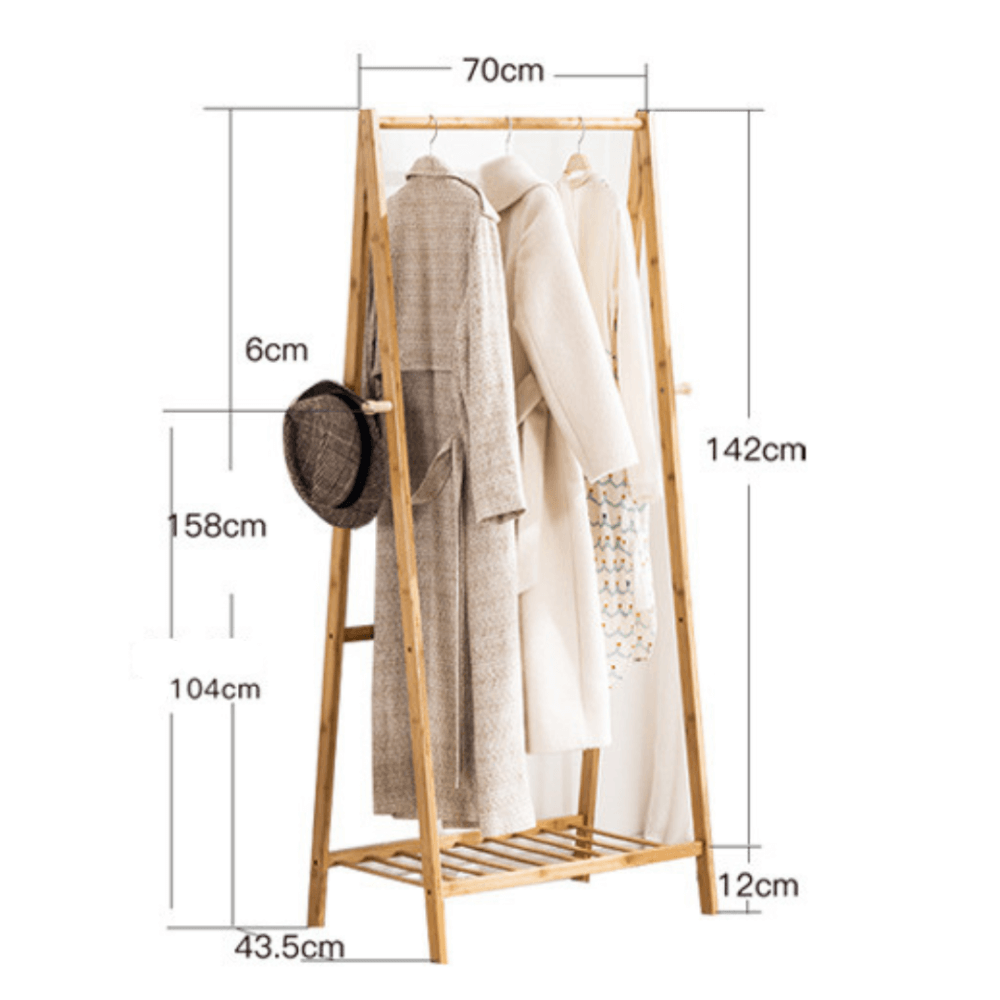 ราวแขวนผ้า 70 CM. COZYBROWN TP0095-01 ธรรมชาติ